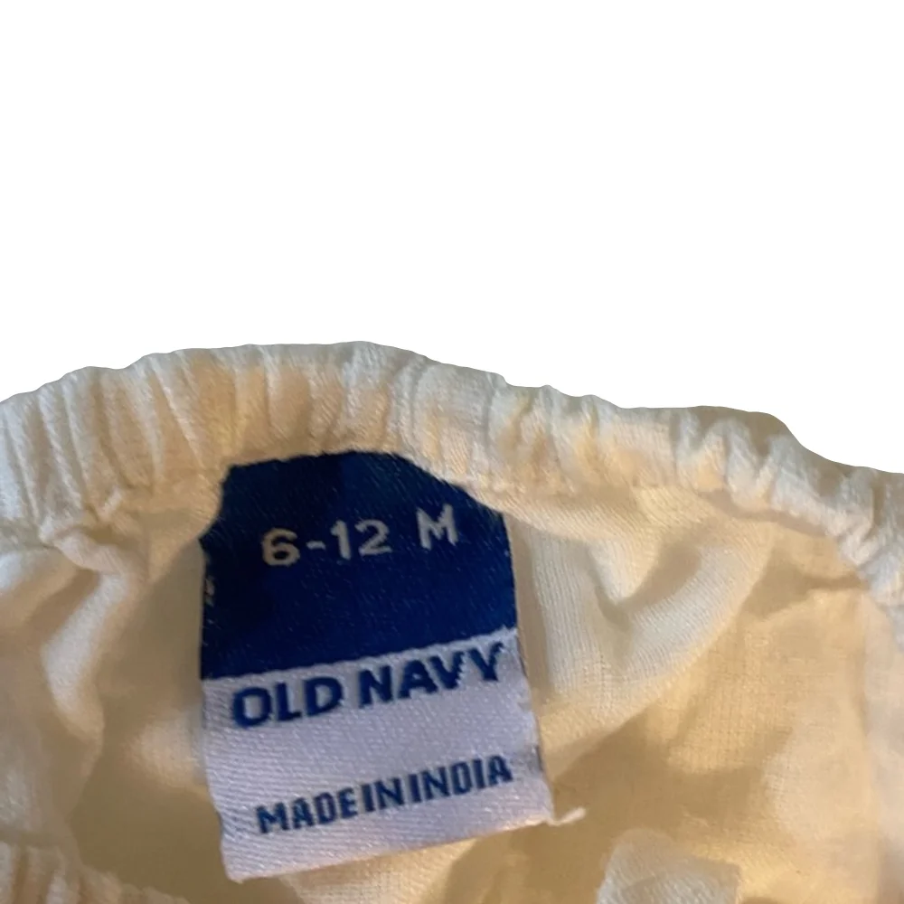 baby Girl Old Navy Bloomer and Crop top set 6-12M White - Picture 3 of 6